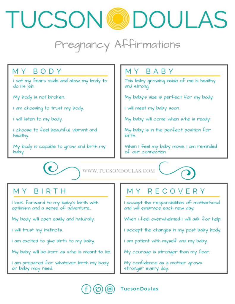Pregnancy & Birth Affirmations